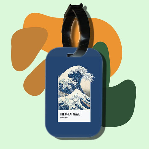 Travel tag cho túi xách/balo du lịch in hình Pantone - The Great Wave