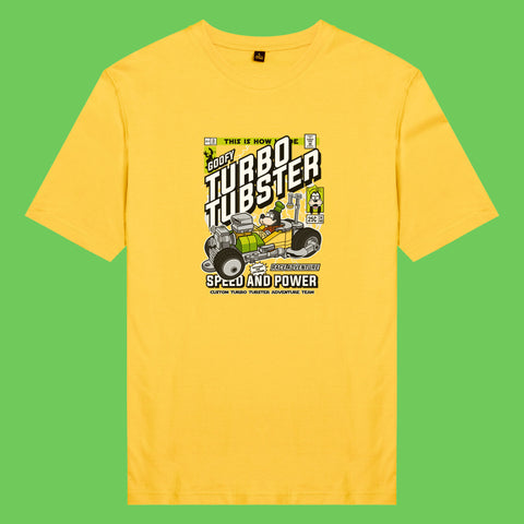 Áo thun unisex cotton in hình pop culture cartoon series - turbo tubster (nhiều màu)