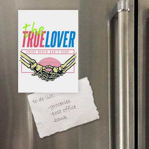 Miếng hít tủ lạnh giữ note in hình Until death