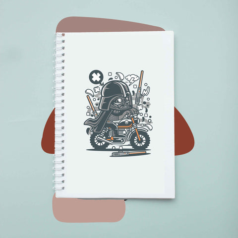 Sổ tay notebook giấy ford in hình Star Wars Vader Motocross