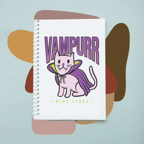 Sổ tay notebook giấy ford in hình Cat Lover Vampurr