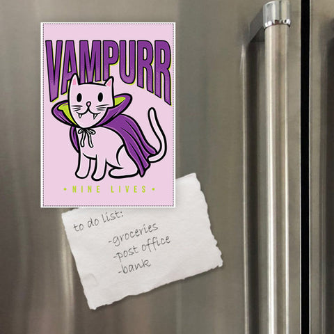 Miếng hít tủ lạnh giữ note in hình Vampurr