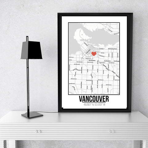 Vancouver-  Love City Poster A3 Size