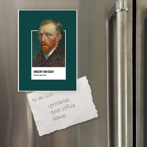 Miếng hít tủ lạnh giữ note in hình Pantone Van Gogh