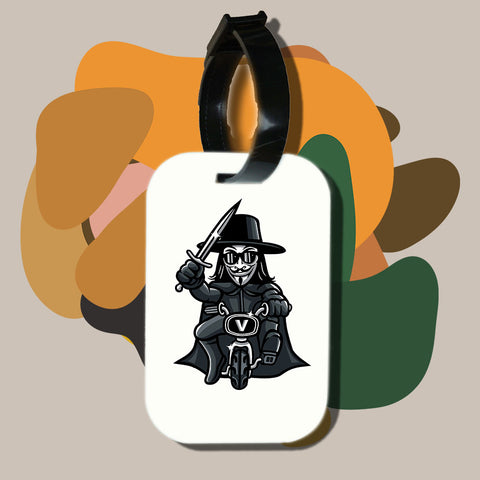 Travel tag cho túi xách/balo du lịch in hình vendetta biker