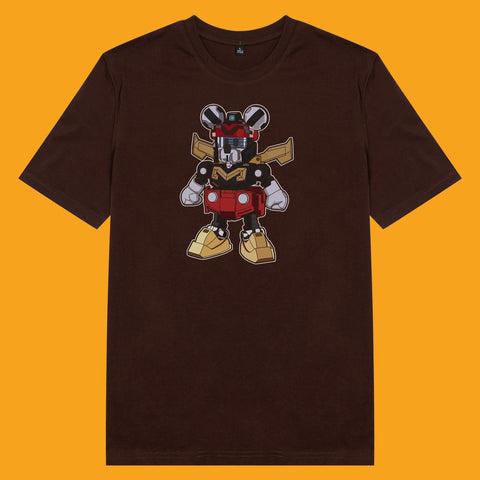 Áo thun unisex cotton in hình funky cartoon series - voltron mickey (nhiều màu)